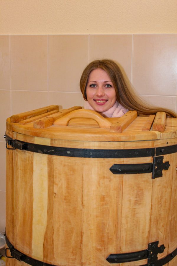 Кедровая бочка в санатории Центросоюз в городе Кисловодске - фотография