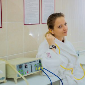 Лечение на аппарате Тонзилор в санатории Центросоюз в городе Кисловодске - фотография