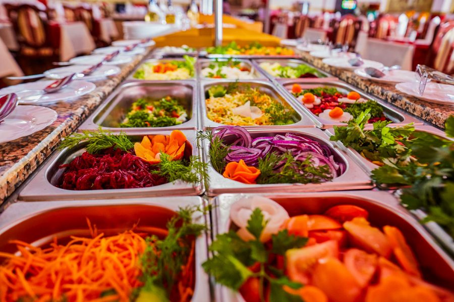 Обеденный зал Гранат в санатории Центросоюз в городе Кисловодске - фотография