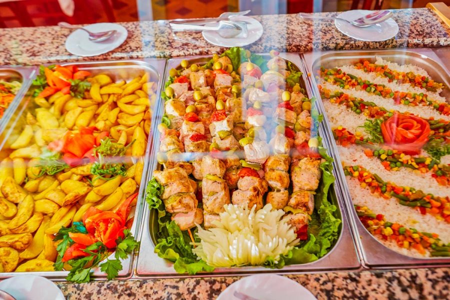 Обеденный зал Гранат в санатории Центросоюз в городе Кисловодске - фотография