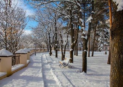 Территория в санатории Центросоюз в городе Кисловодске - фотография