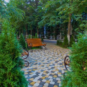 Территория в санатории Центросоюз в городе Кисловодске - фотография