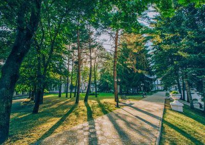 Территория в санатории Центросоюз в городе Кисловодске - фотография