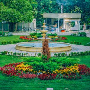 Территория в санатории Центросоюз в городе Кисловодске - фотография