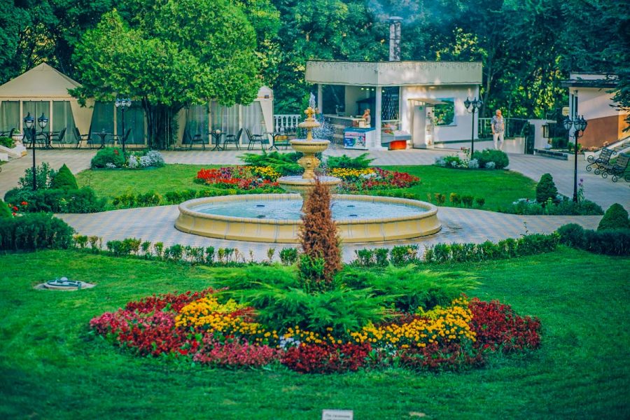 Территория в санатории Центросоюз в городе Кисловодске - фотография