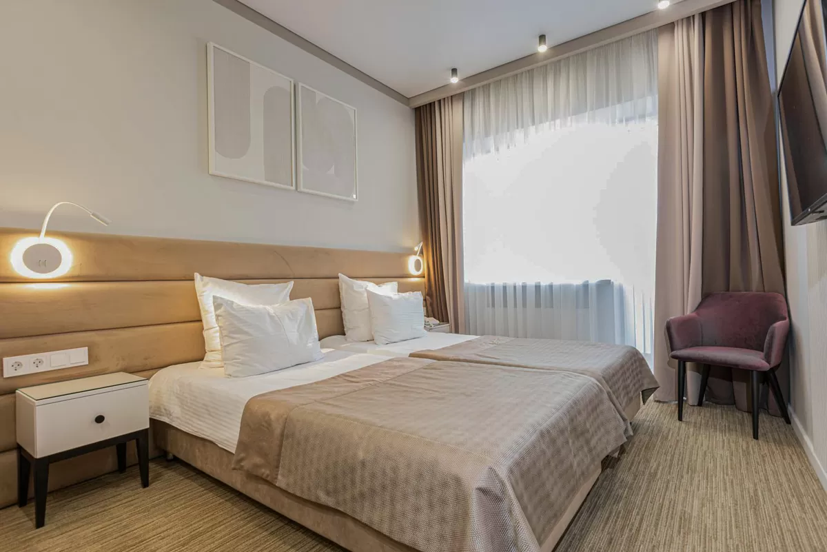 Номер «Стандарт» 2 местный (4 5 этаж) в санатории Центросоюз в городе Кисловодск - фотография